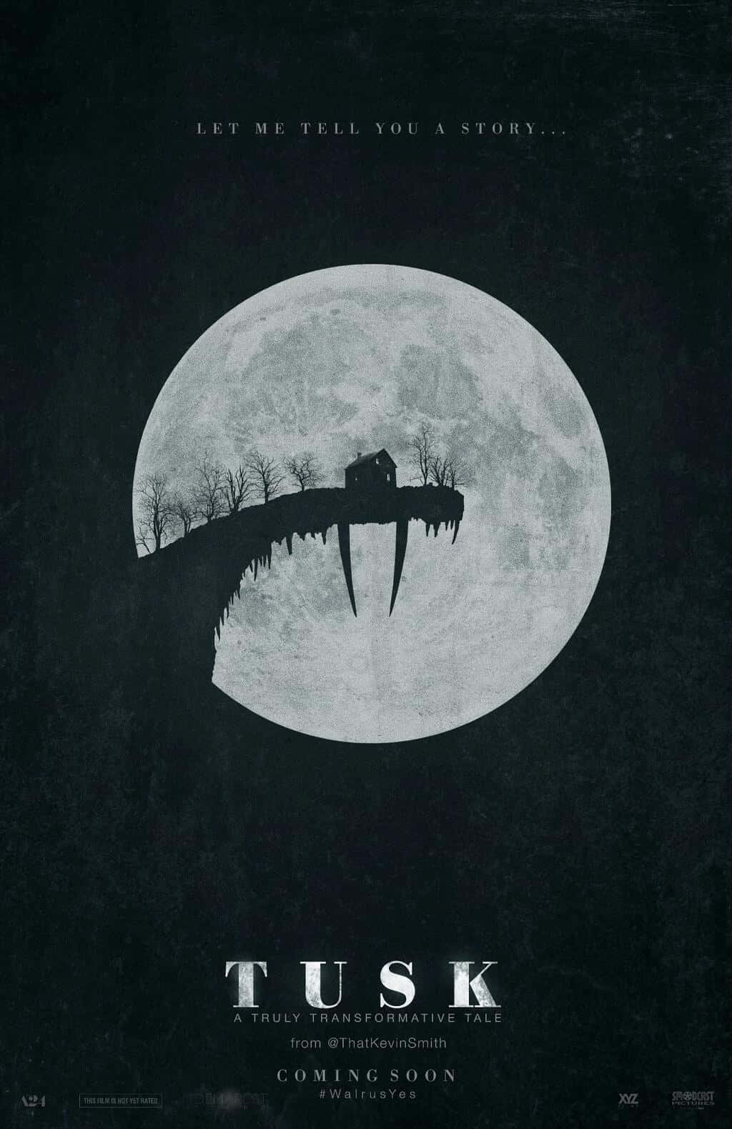 Tusk Movie Poster With A Moon And A Tusk