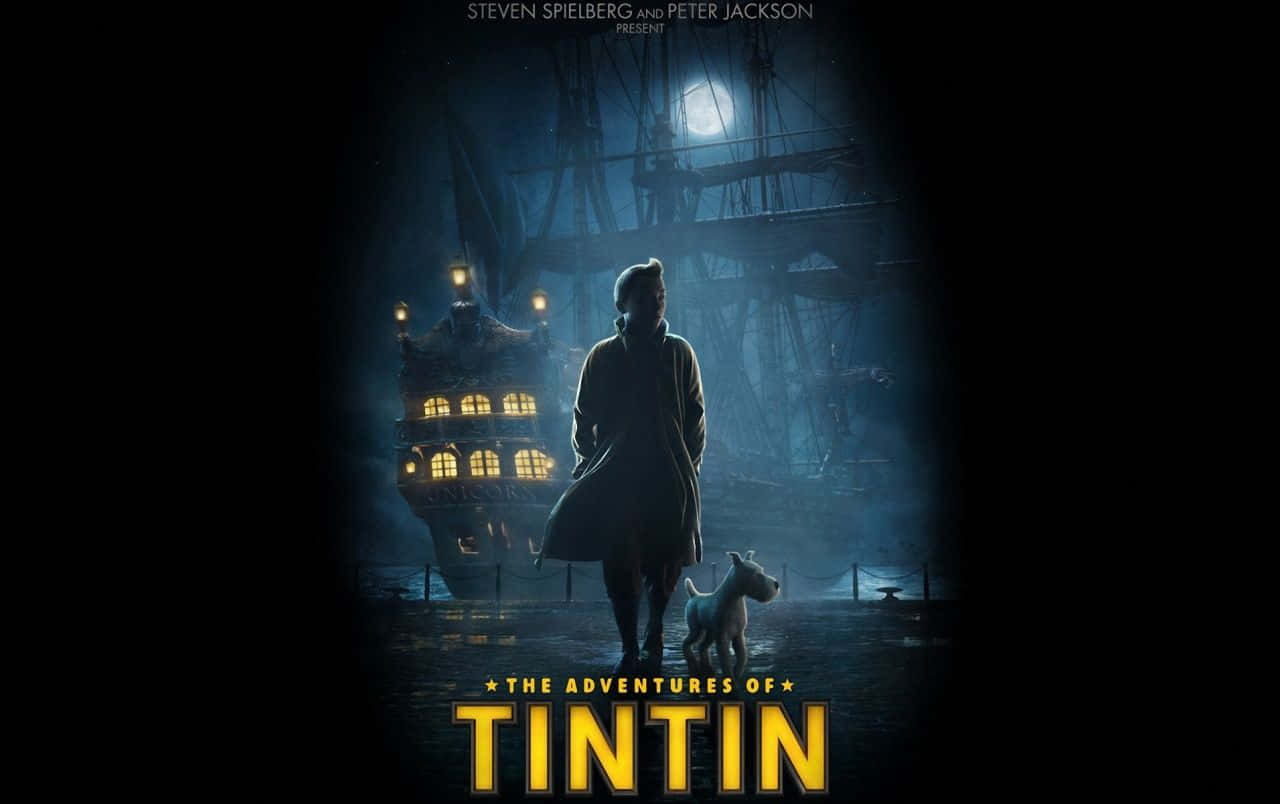 the poster for the movie tintin