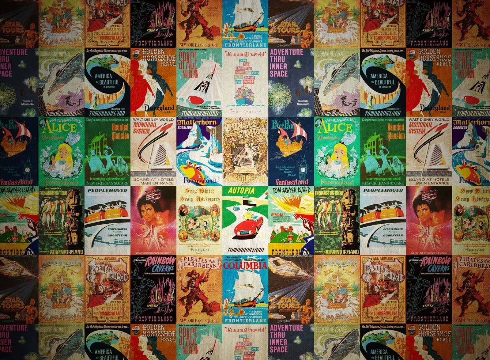 a collage of old movie posters