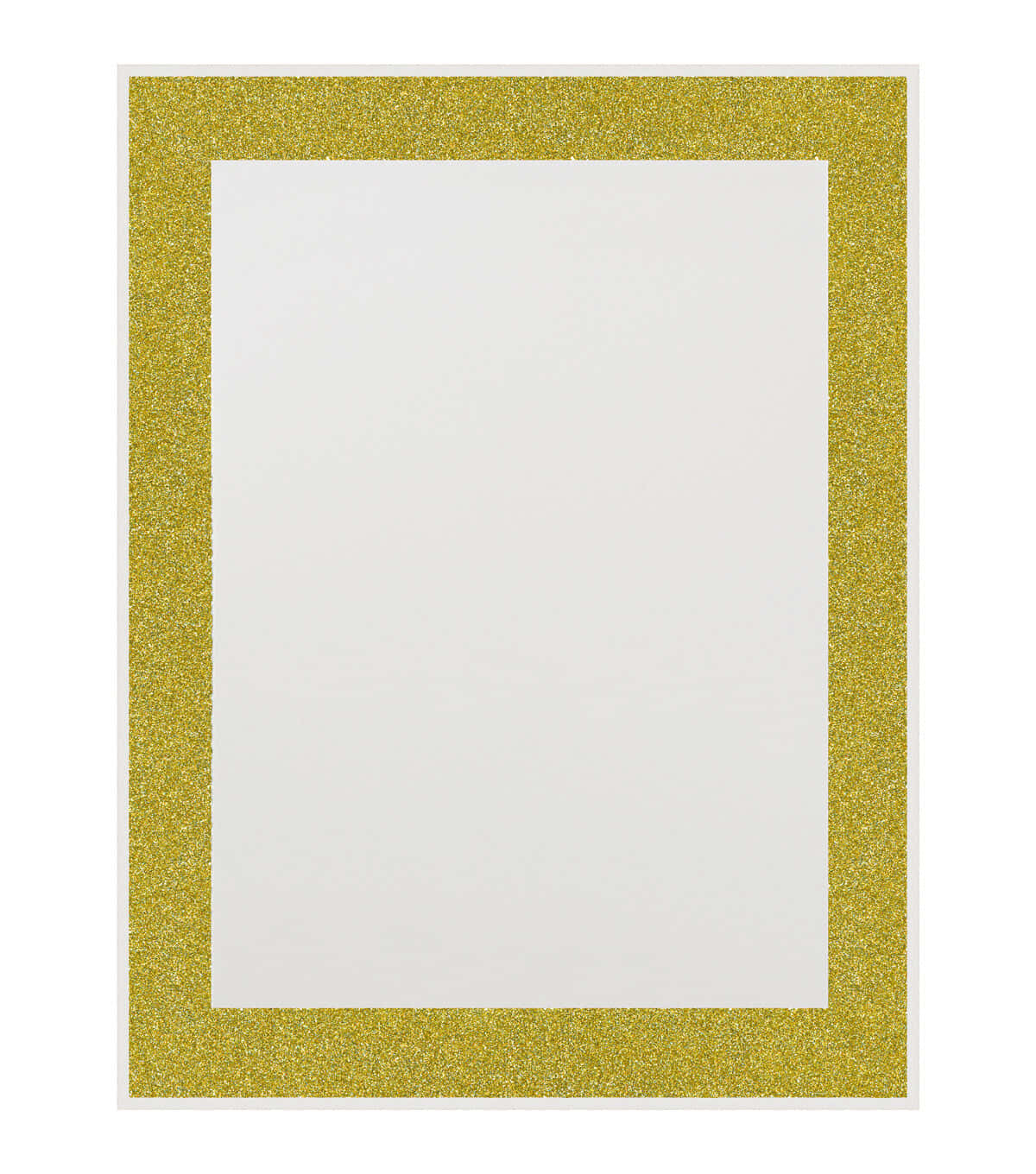 A Yellow Frame With A White Border