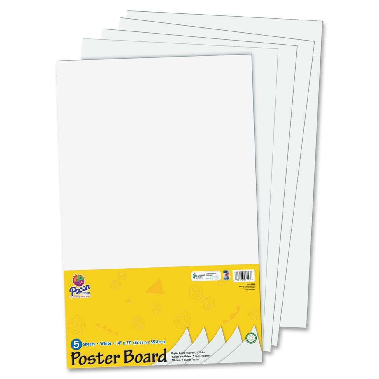 A Pack Of White Poster Board