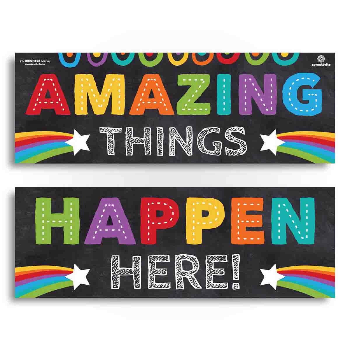 Amazing Things Happen Here Banners
