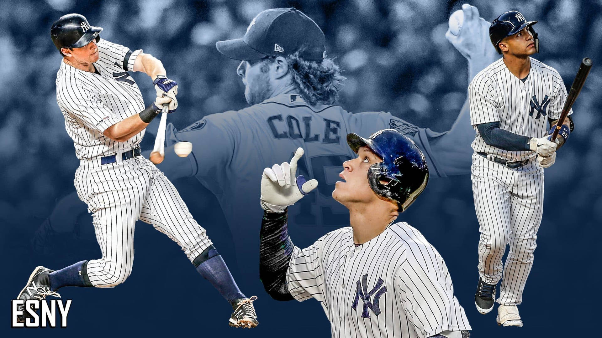 Poster Der New York Yankees Von Aaron Judge Wallpaper
