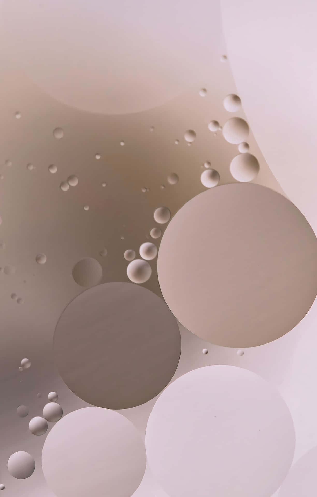 A White Background With Circles And Bubbles