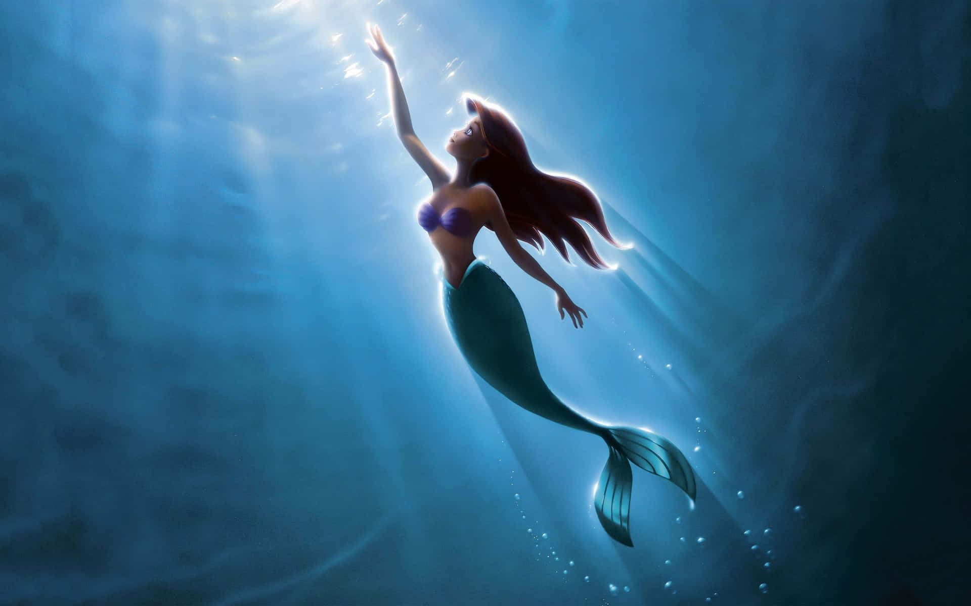 Poster Of Ariel From The Little Mermaid Wallpaper