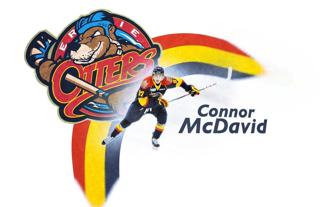 Plakat af NHL-spiller Connor Mcdavid Wallpaper