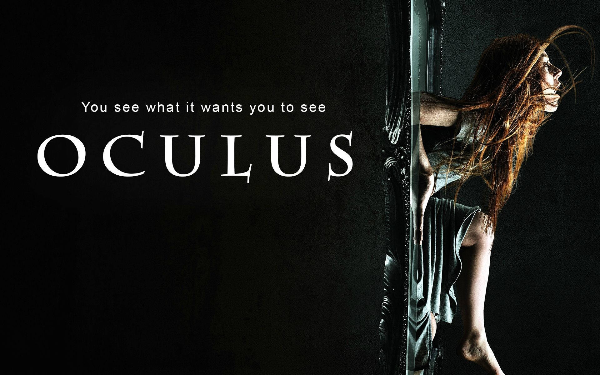 Poster Of The Horror Movie Oculus Background