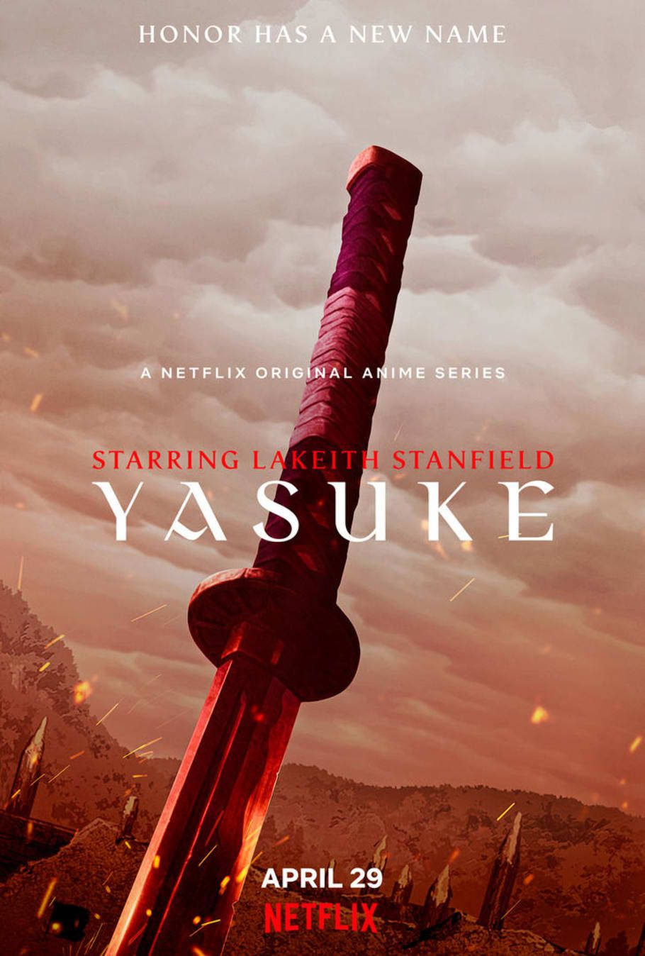 Affischför Yasuke Anime-filmen. Wallpaper