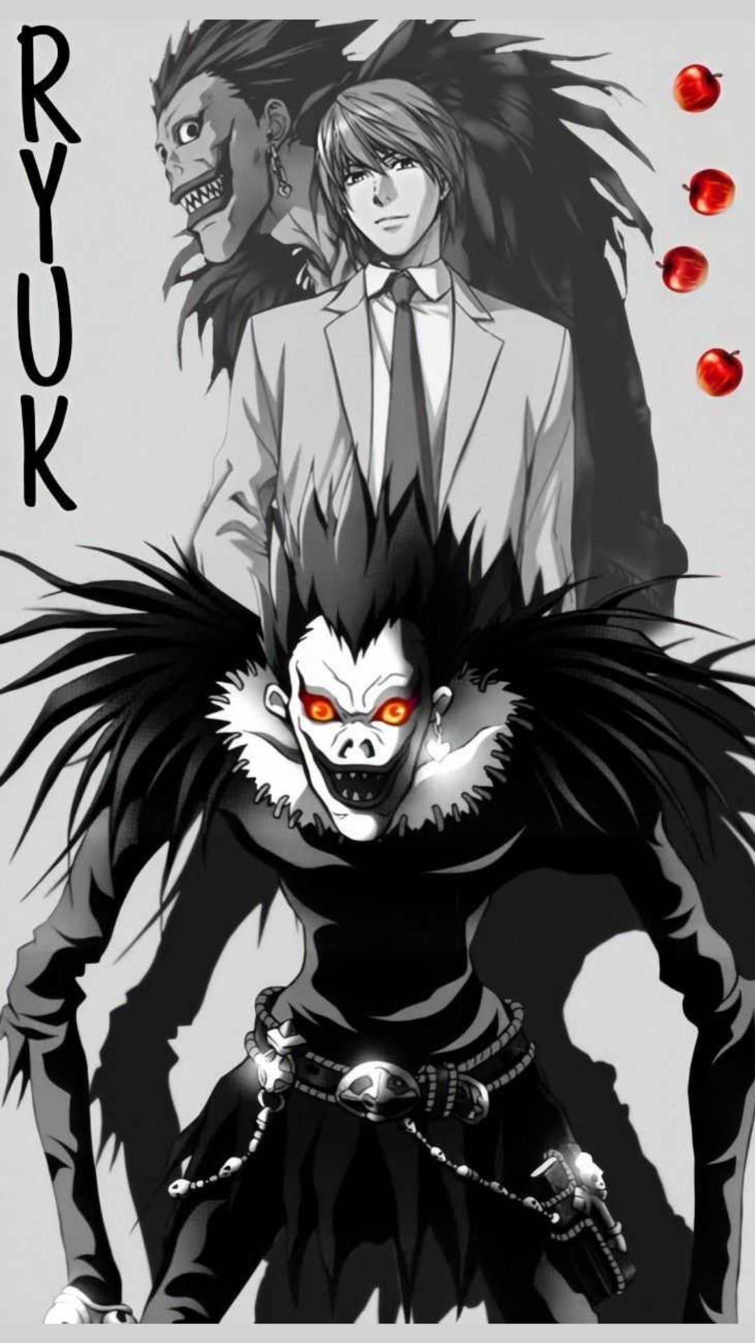 Download Poster Ryuk And Light Death Note Iphone Wallpaper 