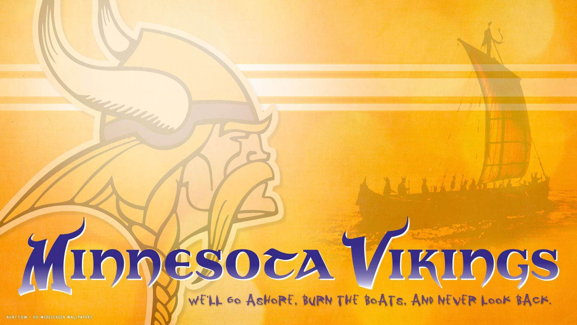 Poster Slogan Of Minnesota Vikings Wallpaper