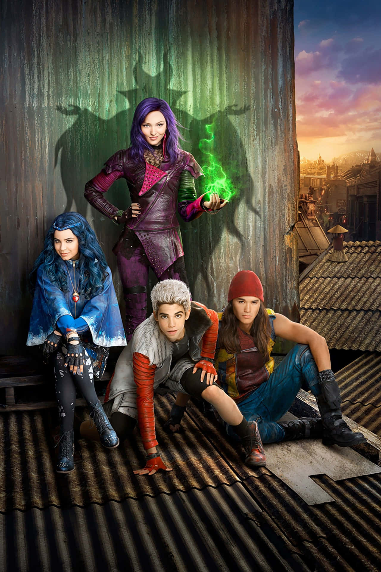 Pósterencantador De Los Personajes De Descendants.