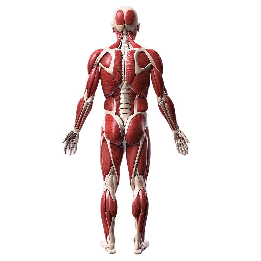 Posterior Muscular System View Png Rpy5 PNG