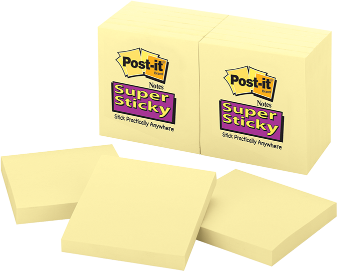 Postit Super Sticky Notes Pack PNG