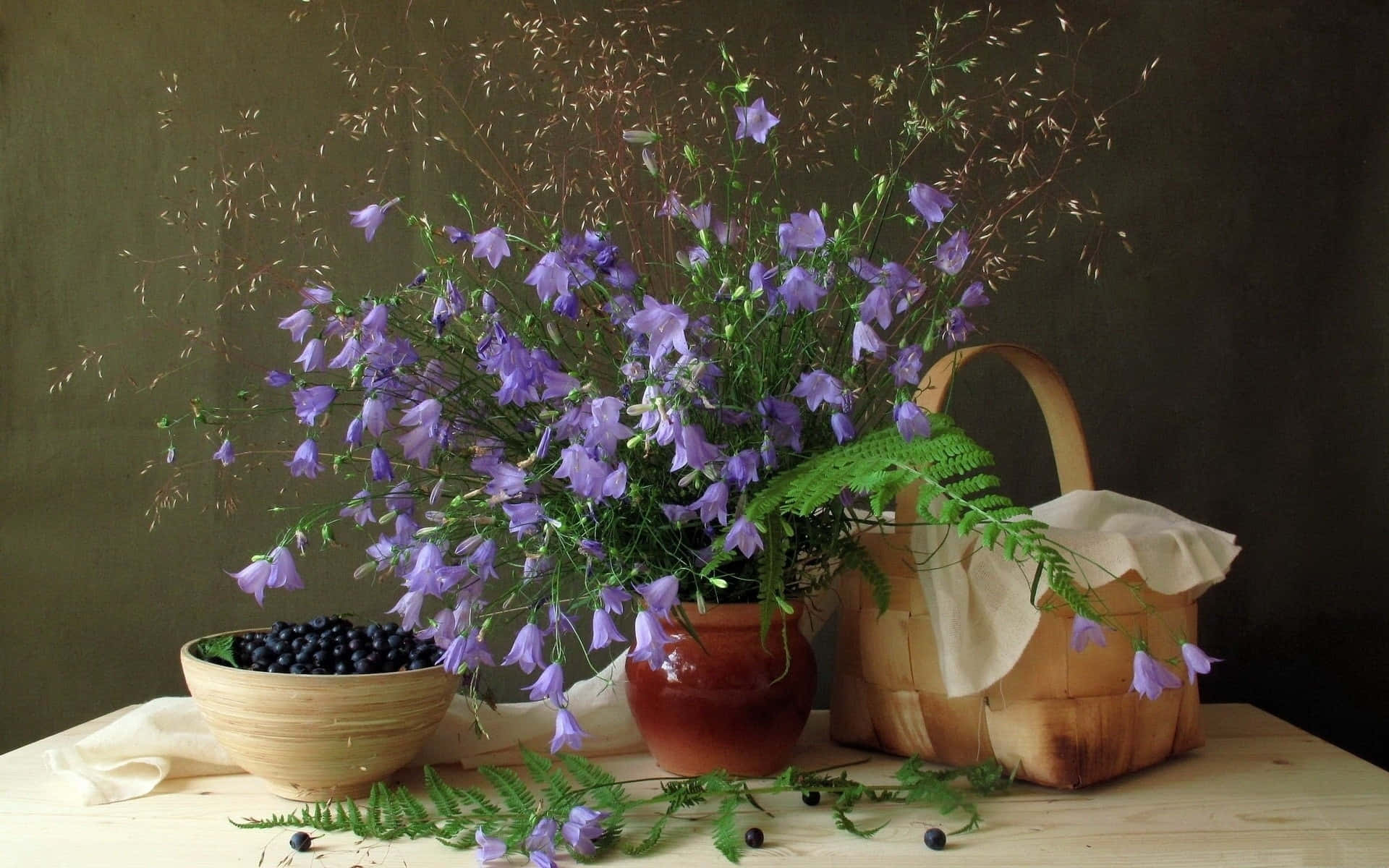 Fresh harvest of flavorful herbs