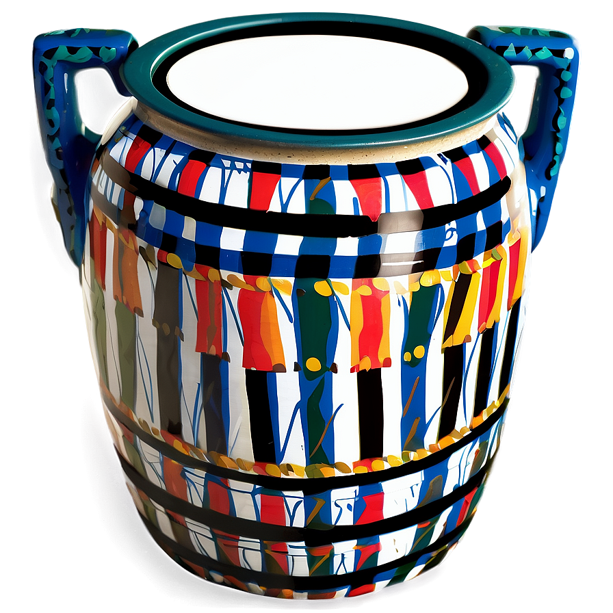 Pot With Pattern Png 05242024 PNG