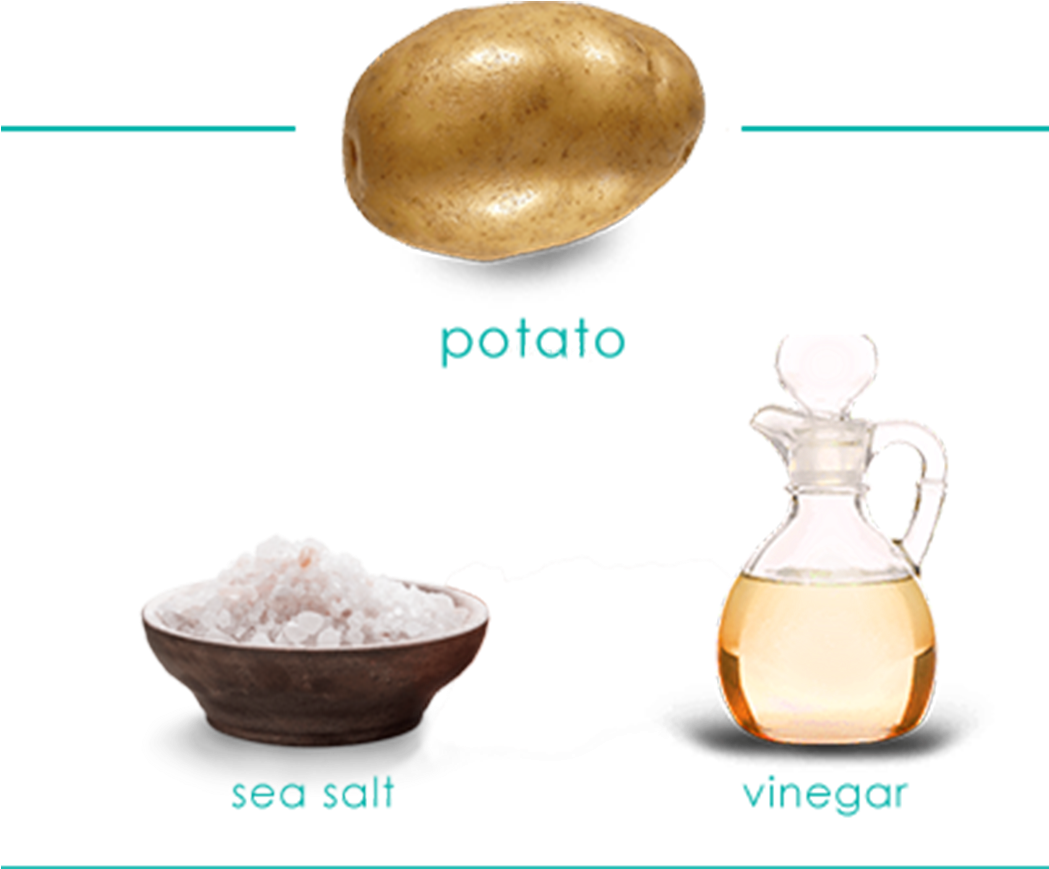 Potato Sea Salt Vinegar Ingredients PNG