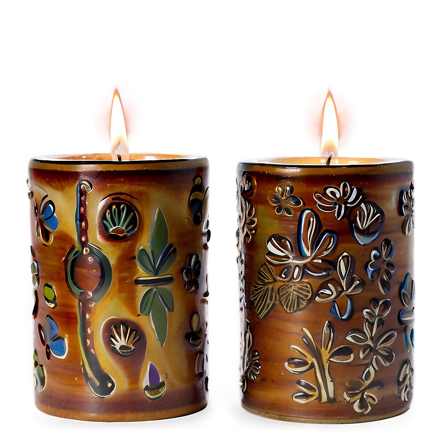 Pottery Candle Holders Png Mjp PNG