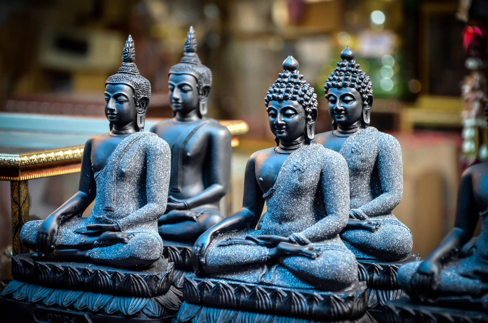 Pottery Clay Figures Of Buddha Desktop Wallpaper
