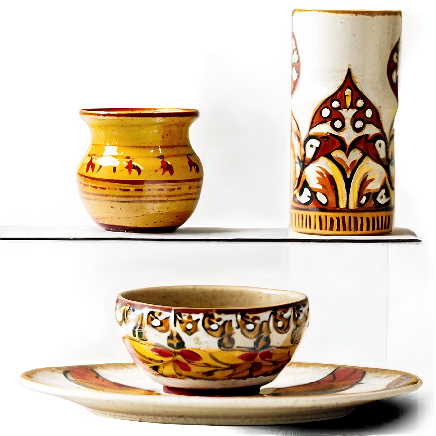 Pottery Tableware Sets Png Yed10 PNG