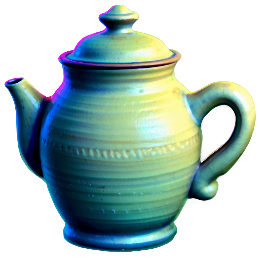 Pottery Tea Pots Png 06132024 PNG