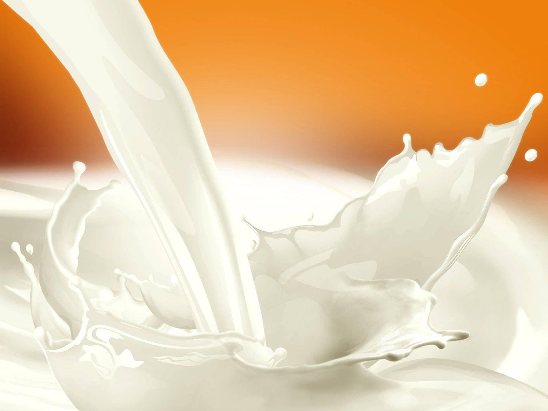Flydende Mælk Vandpøl Splash Digital Vector Tapet Wallpaper