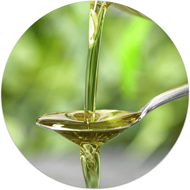Pouring Oil Into Spoon PNG