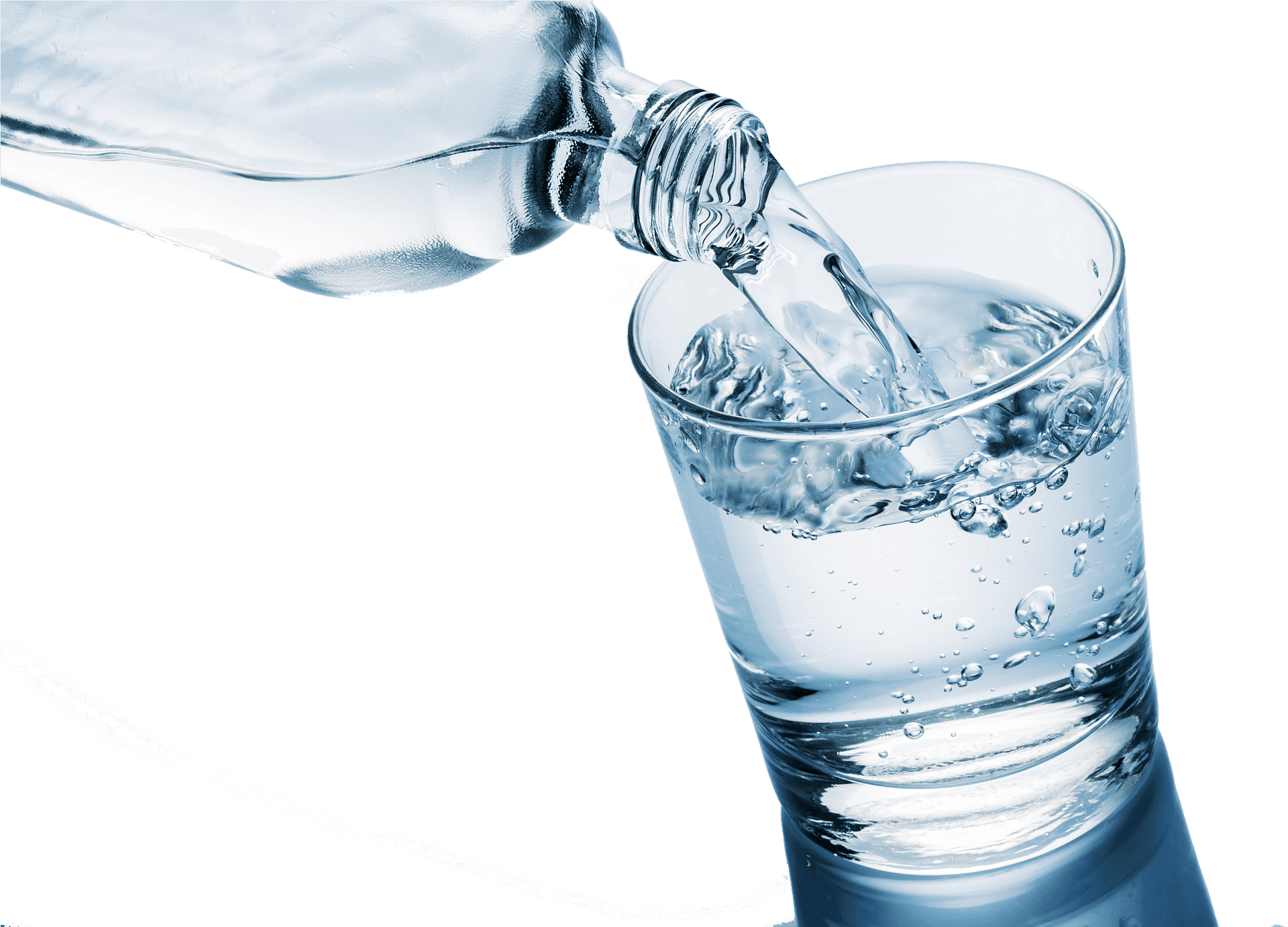Pouring Water Into Glass Clear Background PNG