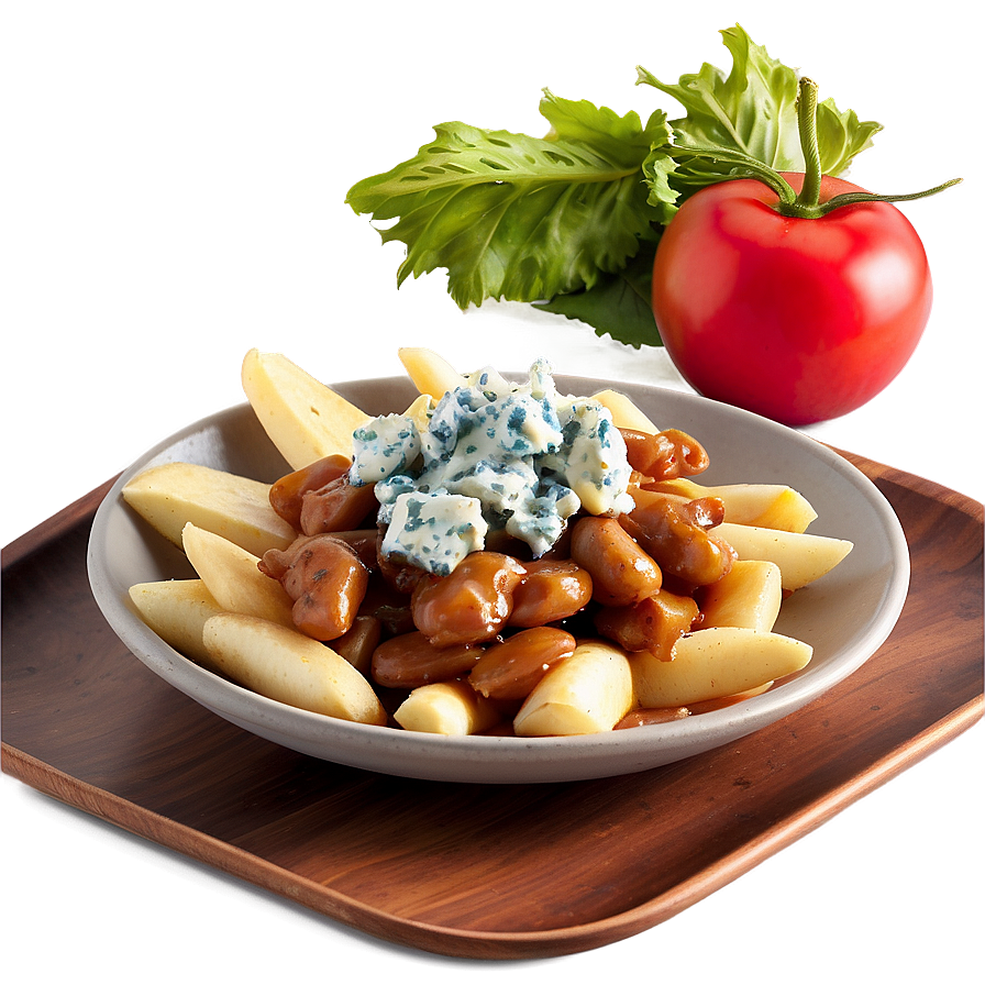 Poutine With Blue Cheese Png 06252024 PNG