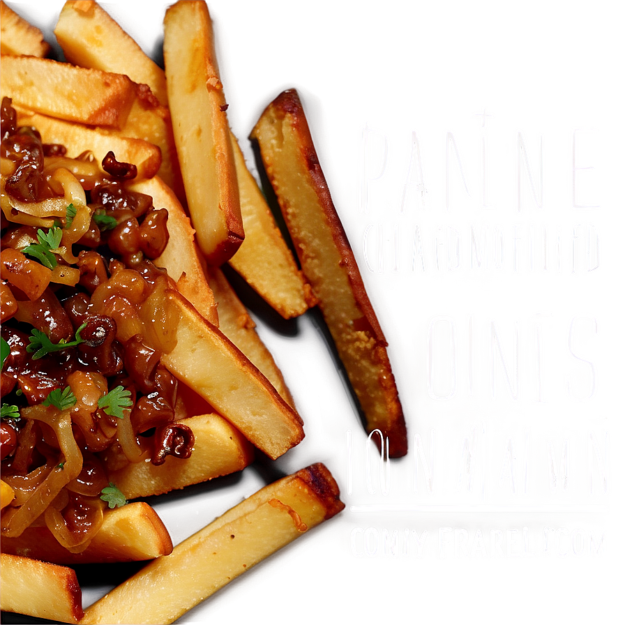 Poutine With Caramelized Onions Png Ljm51 PNG