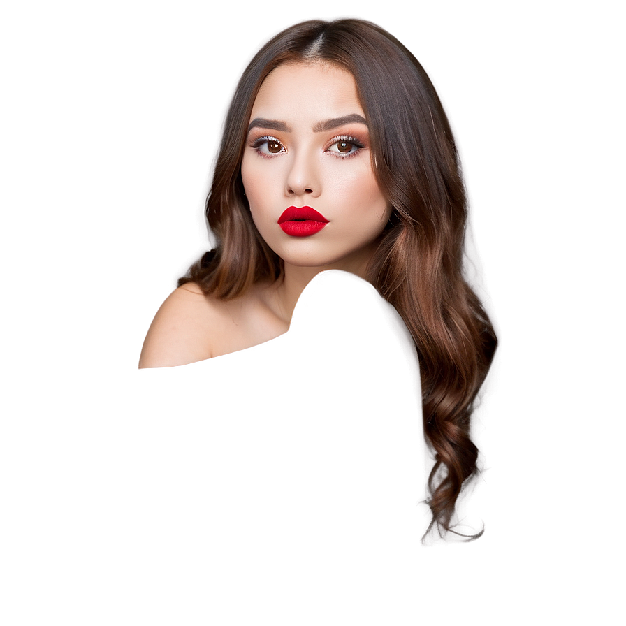 Download Pouting Red Lips Png Duo | Wallpapers.com