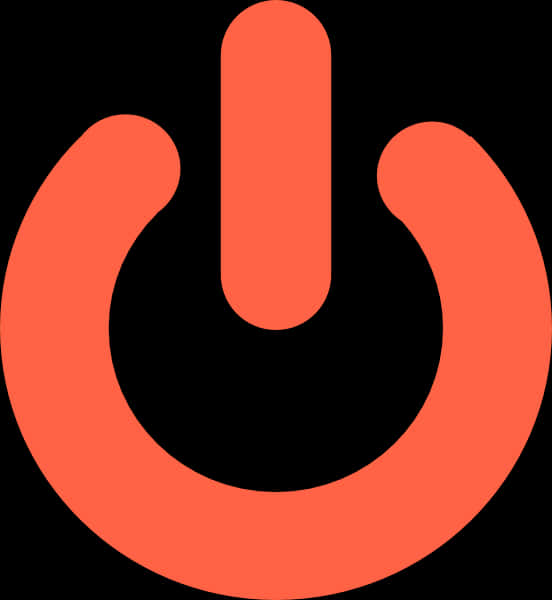Power Button Icon Red Background PNG