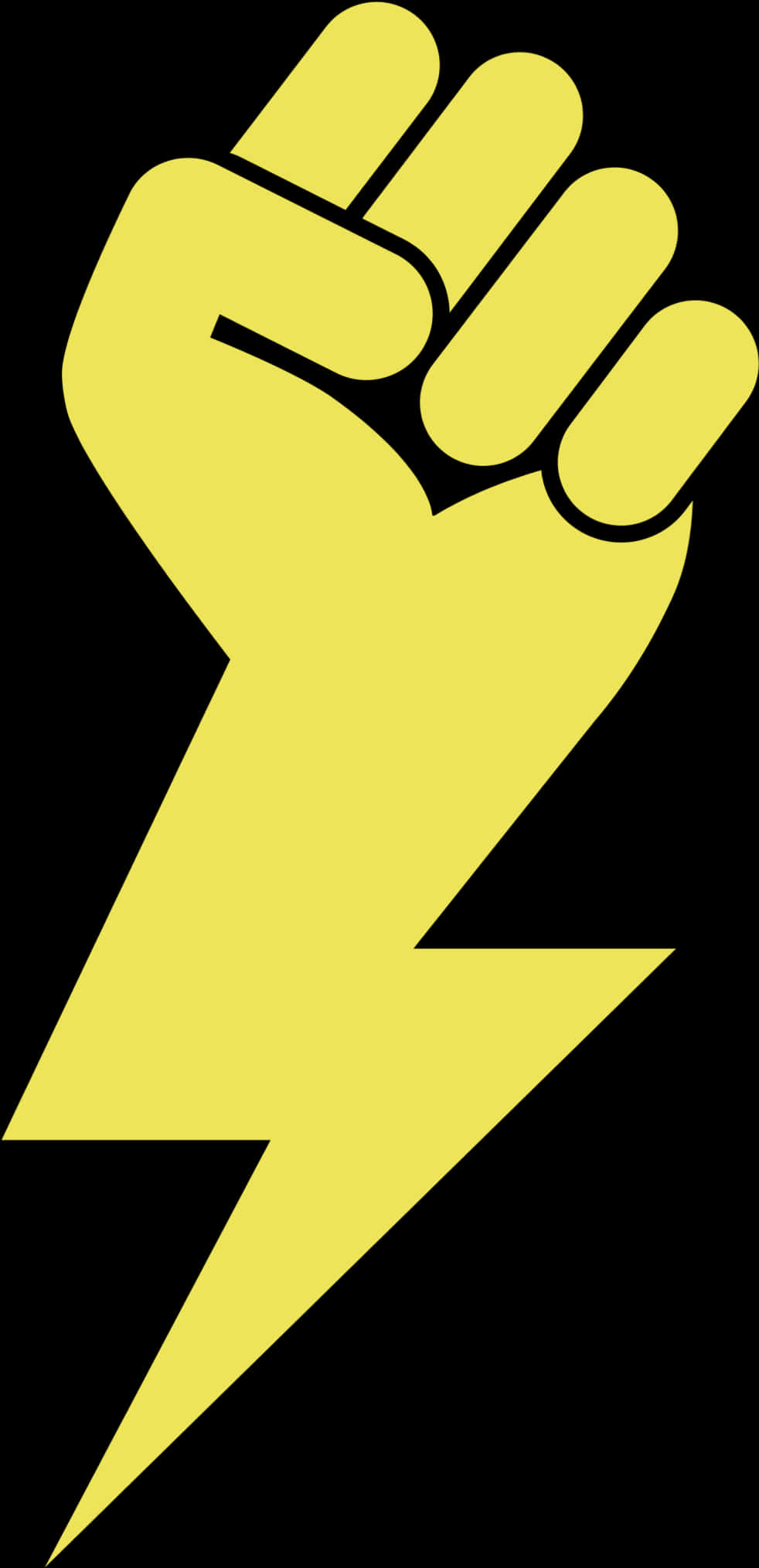 Power Fist Lightning Bolt PNG