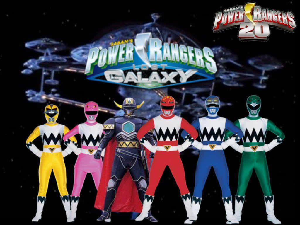 Följmed Power Rangers På Ett Spännande Äventyr Av Mod Och Rättvisa