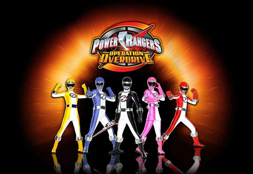 "The Original Five Power Rangers Strike a Pose"