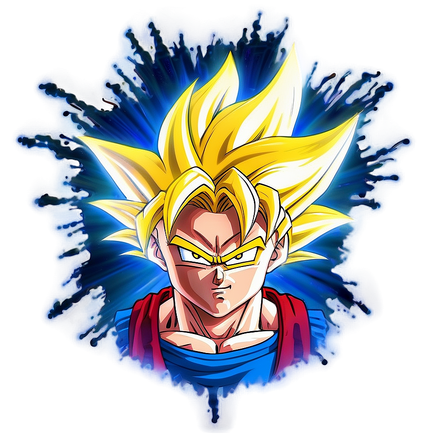 Power Super Saiyan Hair Png 06122024 PNG