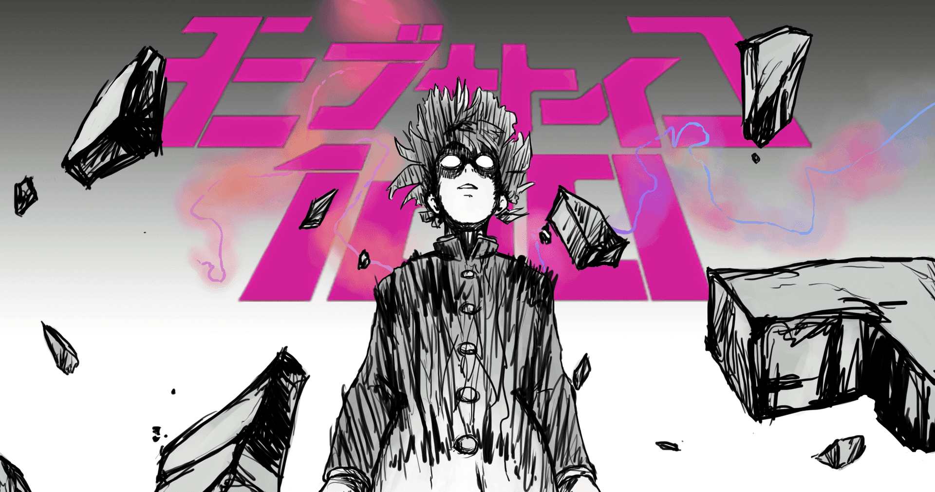"power Unleashed - Mob Psycho 100 Anime Wallpaper"