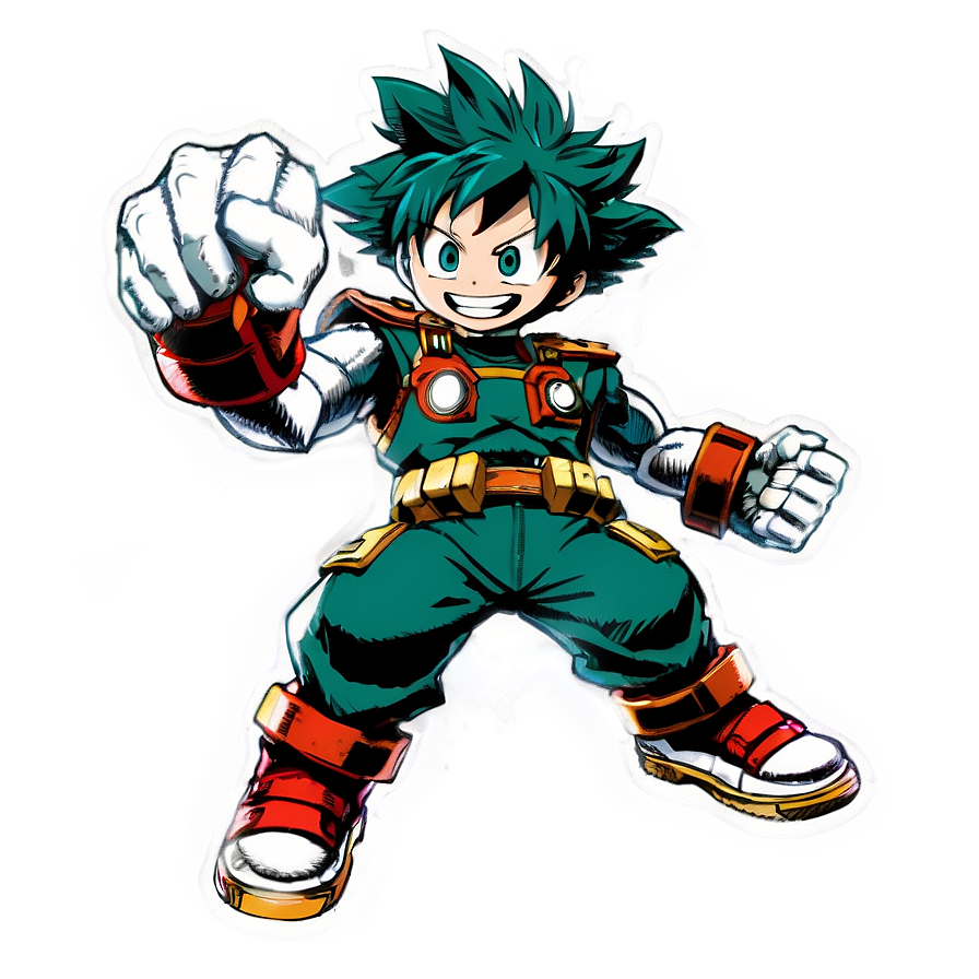 Download Powered Up Deku Png Qmj34 | Wallpapers.com