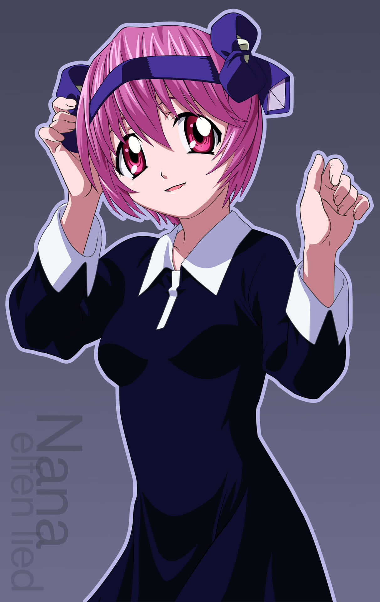 Powerful And Emotional Anime Character – Nana From Elfen Lied Wallpaper