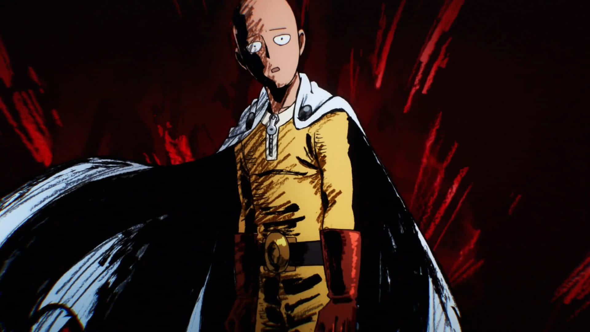Powerful Bald Hero In Action Wallpaper