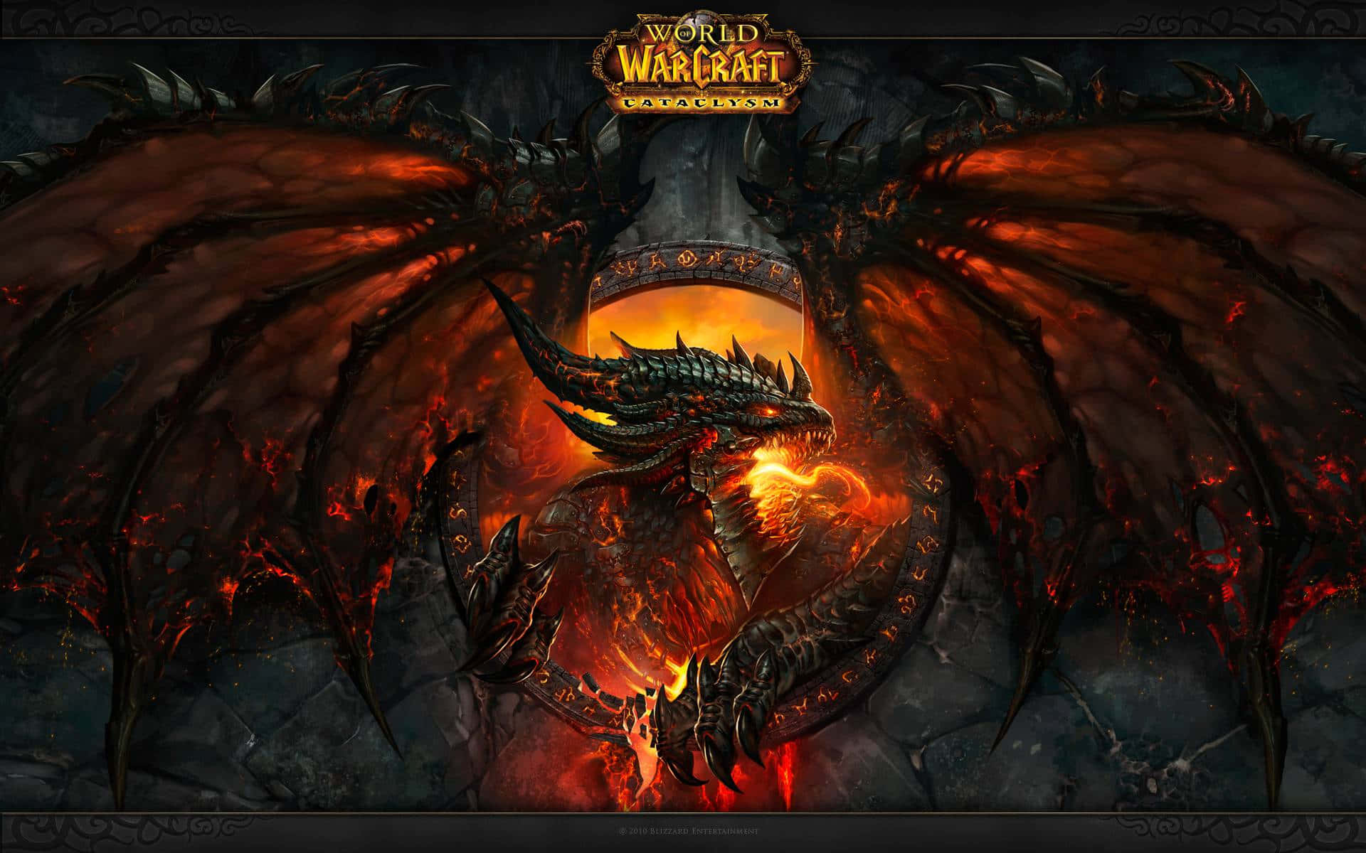 Powerful Cataclysmic Battle In World Of Warcraft Wallpaper