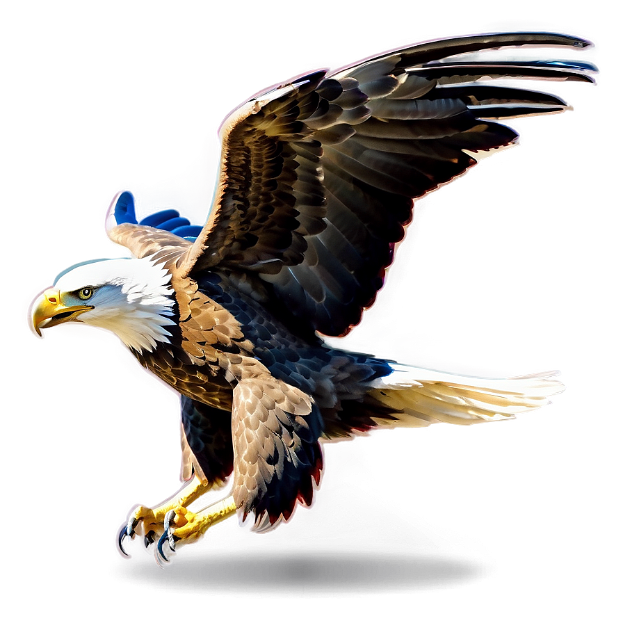 Powerful Eagle Swooping Png 06122024 PNG