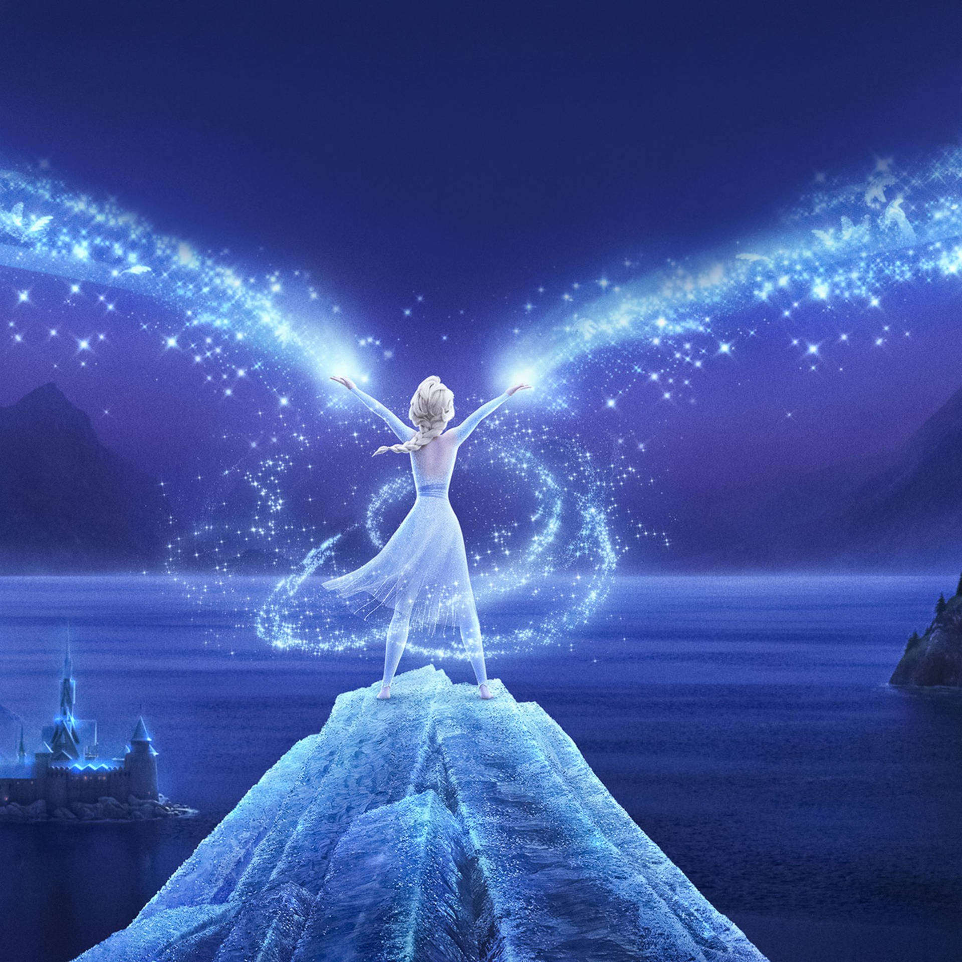 Powerful Elsa In Frozen Movie Wallpaper