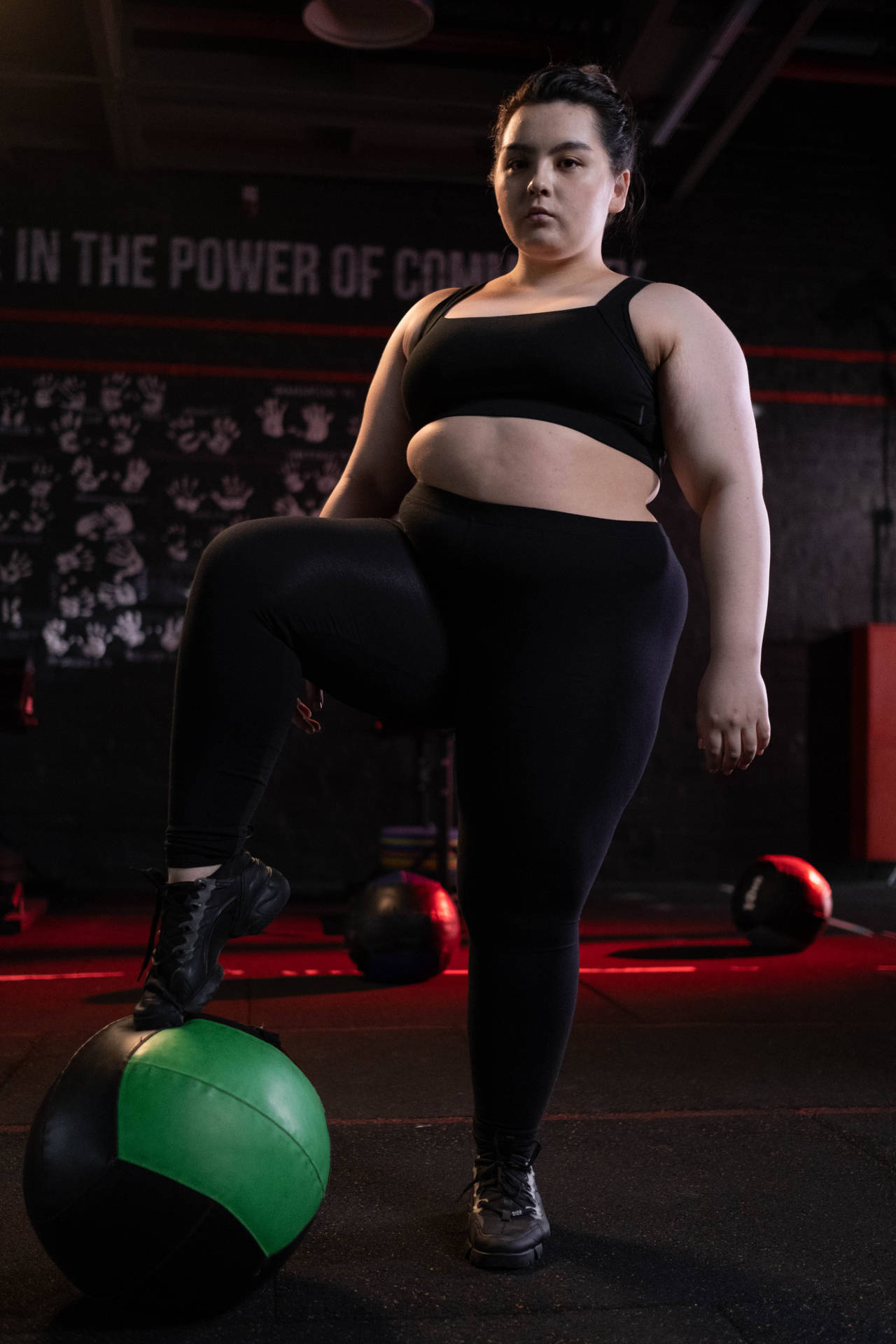 Powerful Fat Woman Background