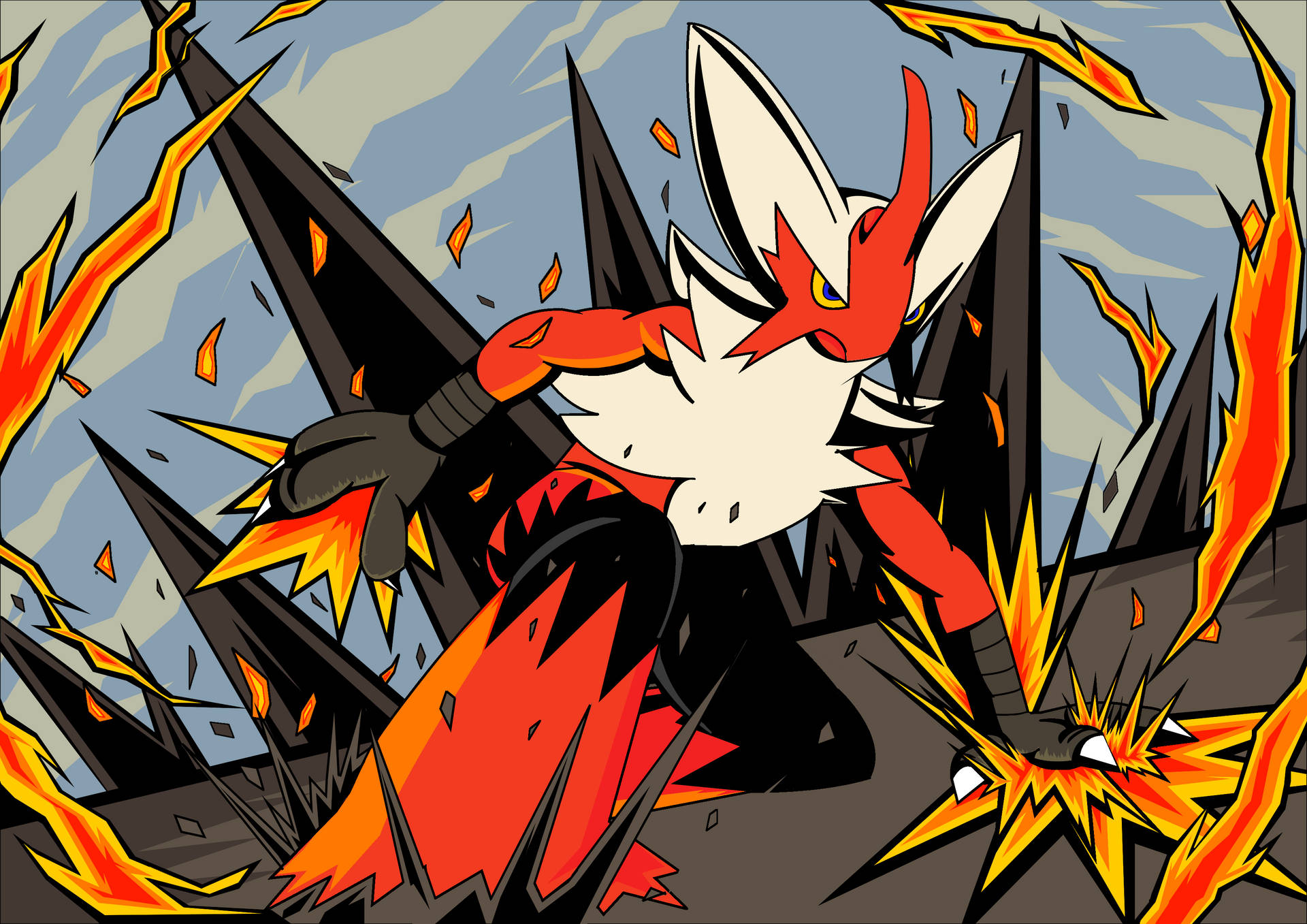 Powerful Fire Pokemon Blaziken