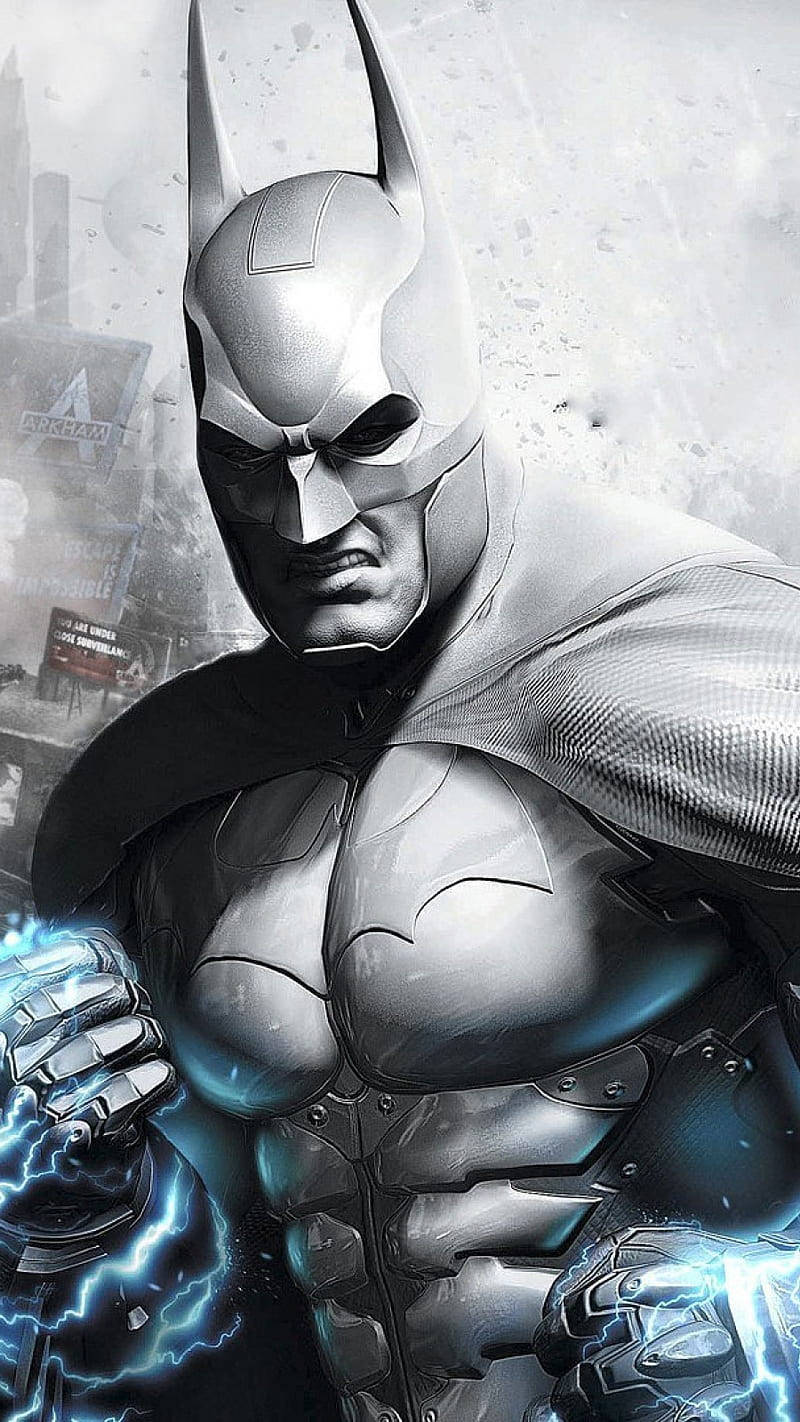Powerful Fists Batman Arkham iPhone Wallpaper
