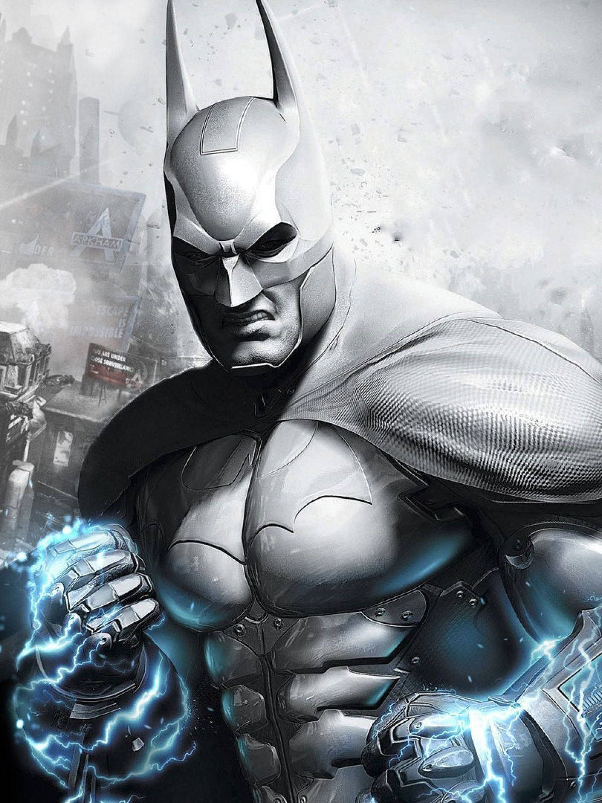 Powerful Fists Of Batman Arkham Knight iPhone Wallpaper