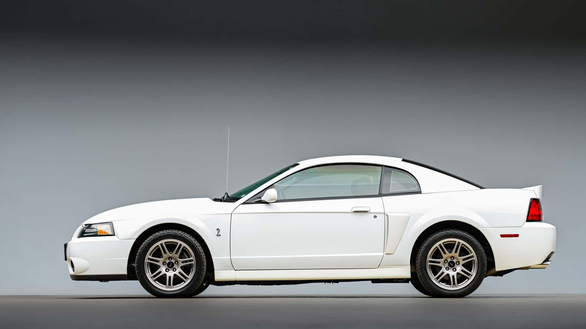 Powerful Ford Mustang Svt Cobra On The Road Wallpaper