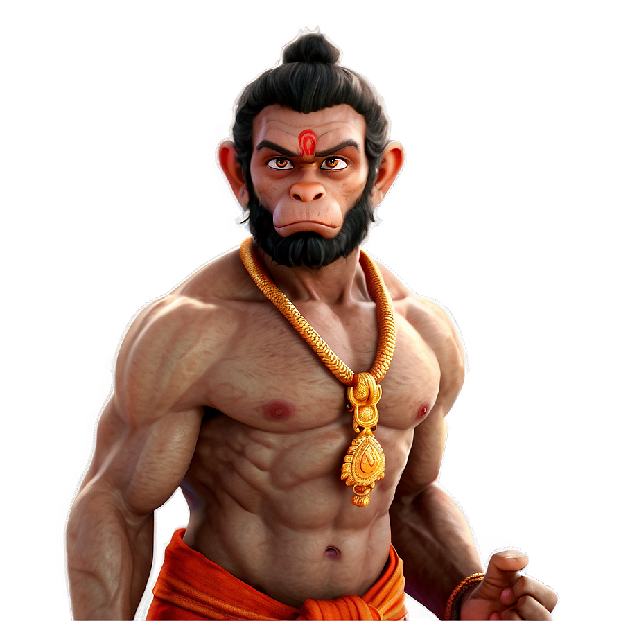 Powerful Hanuman Stance Png Snu39 PNG