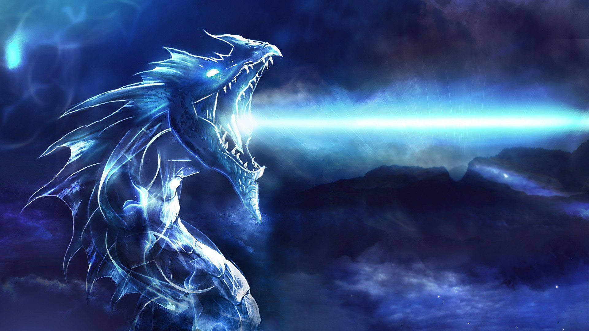 Powerful Ice Really Cool Dragons Wallpaper