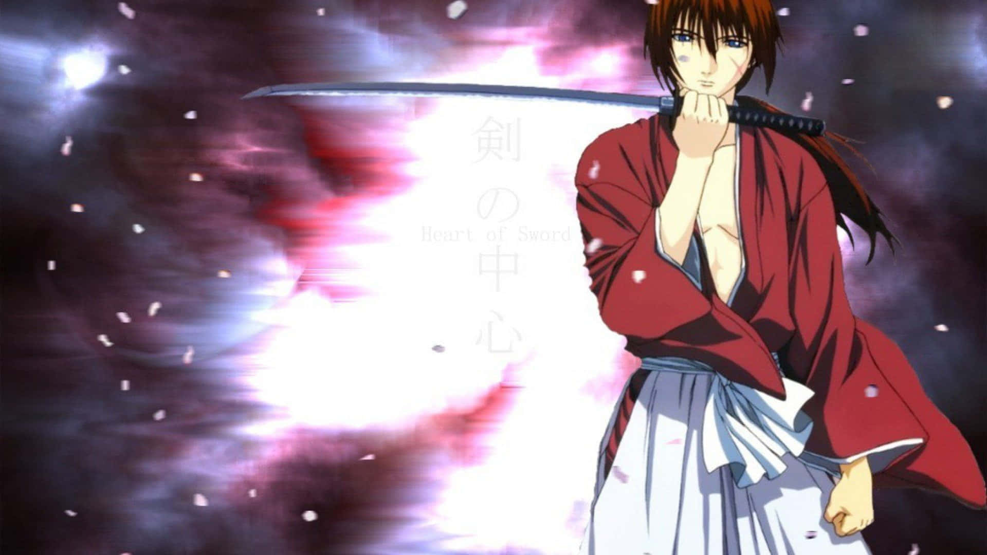 Powerful Kenshin Himura In Samurai X Anime Wallpaper